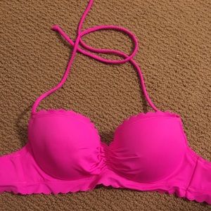 Hot pink bikini top